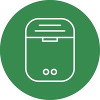 Earbuds Multi Color Circle Icon vector