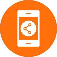 Sharing Multi Color Circle Icon vector