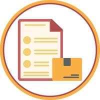 Event Logistics Flat Circle Icon vector