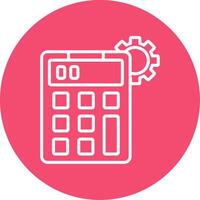 Calculator Multi Color Circle Icon vector