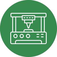 3d Printer Multi Color Circle Icon vector
