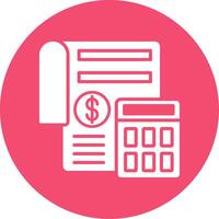 Budget Multi Color Circle Icon vector