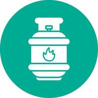 Gas Multi Color Circle Icon vector