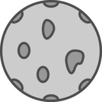 Sponge Line Filled Greyscale Icon Design vector