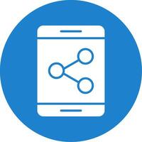 Sharing Multi Color Circle Icon vector