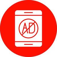 Ad Blocker Multi Color Circle Icon vector