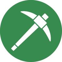 Pick Axe Multi Color Circle Icon vector