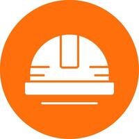 Helmet Multi Color Circle Icon vector