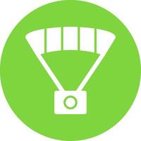 Paragliding Multi Color Circle Icon vector