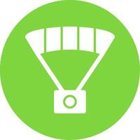 Paragliding Multi Color Circle Icon vector