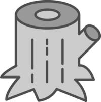 Trunk Line Filled Greyscale Icon Design vector