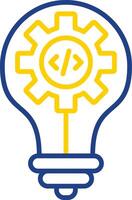 Idea Line Two Colour Icon Design vector