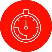 Stopwatch Multi Color Circle Icon vector