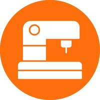 Sewing Machine Multi Color Circle Icon vector