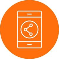 Sharing Multi Color Circle Icon vector