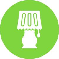Lamp Multi Color Circle Icon vector