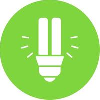 Light Bulb Multi Color Circle Icon vector