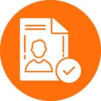 File Approved Multi Color Circle Icon vector
