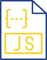 Js Line Two Colour Icon Design vector