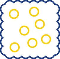 Cracker Line Two Colour Icon Design vector