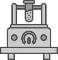 Measuring Device Line Filled Greyscale Icon Design vector