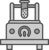 Measuring Device Line Filled Greyscale Icon Design vector