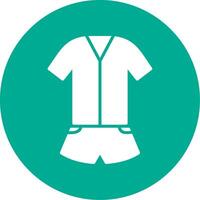 Jumpsuit Multi Color Circle Icon vector