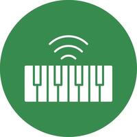 Keyboard Multi Color Circle Icon vector