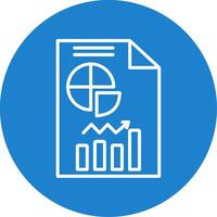 Analytics Multi Color Circle Icon vector