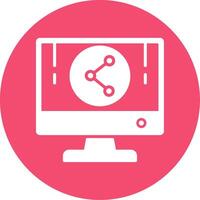 Sharing Multi Color Circle Icon vector