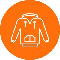 Hoodie Multi Color Circle Icon vector