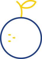 Orange Line Two Colour Icon Design vector