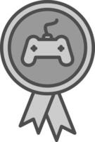 Reward Line Filled Greyscale Icon Design vector