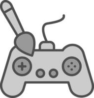 Controller Line Filled Greyscale Icon Design vector