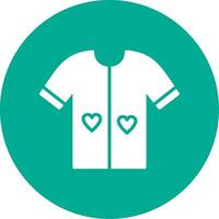 Shirt Multi Color Circle Icon vector