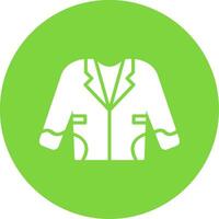 Coat Multi Color Circle Icon vector