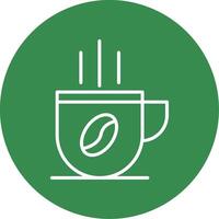 Coffee Cup Multi Color Circle Icon vector