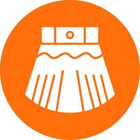 Skirt Multi Color Circle Icon vector