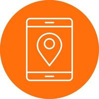 Location Multi Color Circle Icon vector