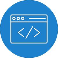 Coding Multi Color Circle Icon vector