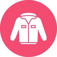 chaqueta multi color circulo icono vector