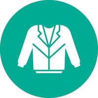 Coat Multi Color Circle Icon vector