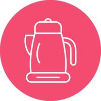 Kettle Multi Color Circle Icon vector