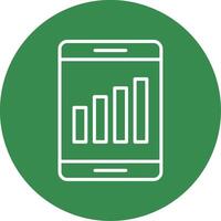 Low Signal Multi Color Circle Icon vector