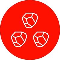 Boulder Multi Color Circle Icon vector