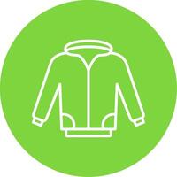 Jacket Multi Color Circle Icon vector
