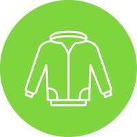 chaqueta multi color circulo icono vector