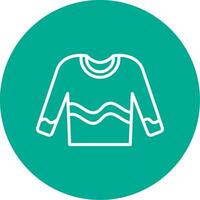 Jumper Multi Color Circle Icon vector