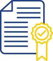 File Line Two Colour Icon Design vector