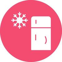 Refrigerator Multi Color Circle Icon vector